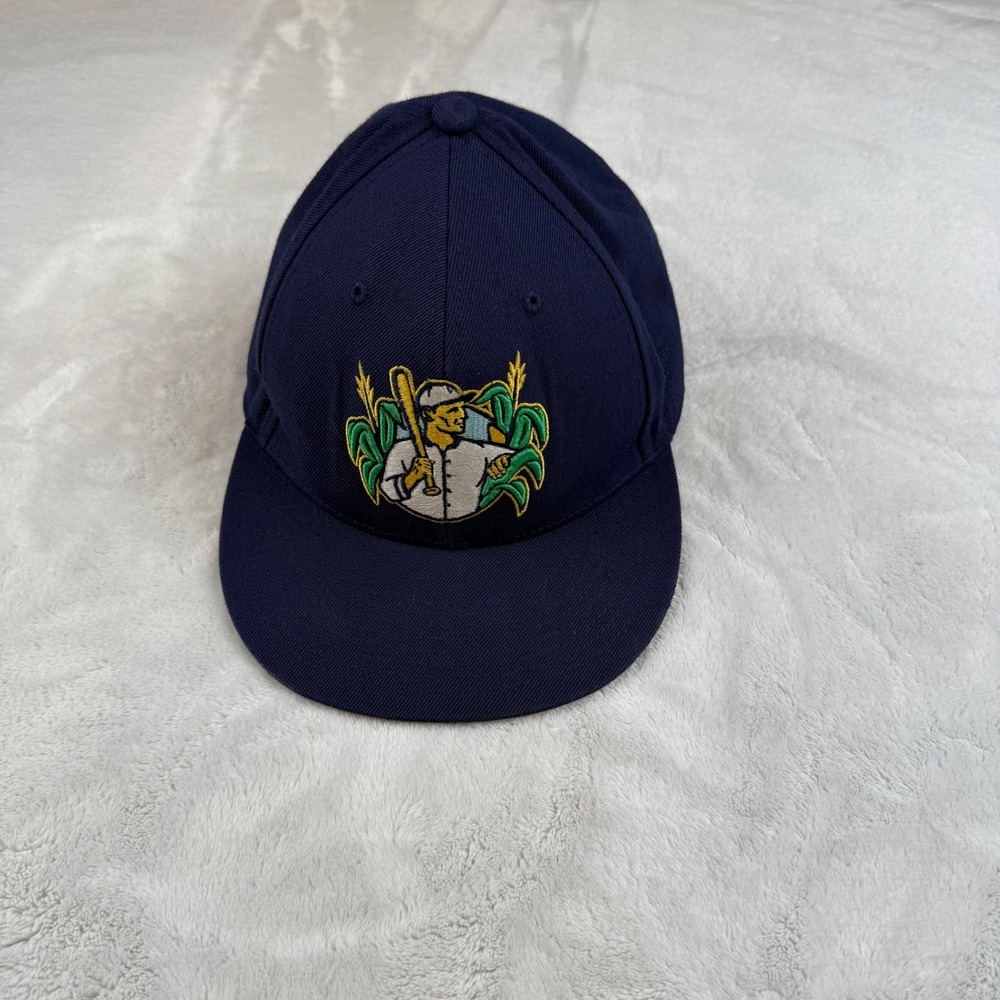 Field Of Dreams Baseballism Fitted Hat‎ Cap Mens Size 7 1/8 Navy Blue Movie